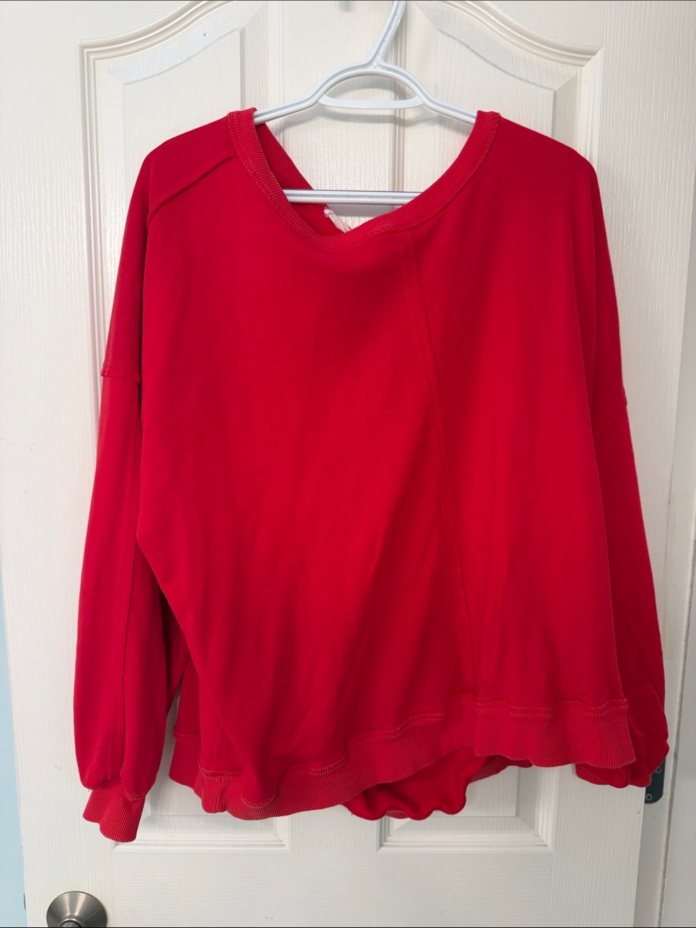 eesome Red Relaxed Crewneck Sweatshirt
